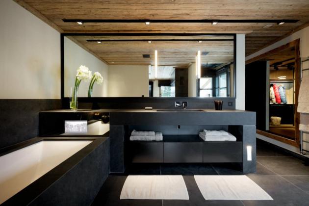 Contemporary Chalet Cyanella Mountain Cabin in French Alps (12)