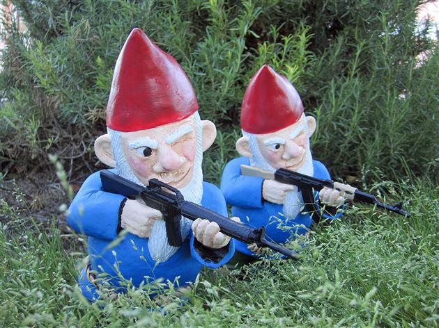 ... lawn than Zombie Garden Gnomes, these incredible Combat Garden Gnomes